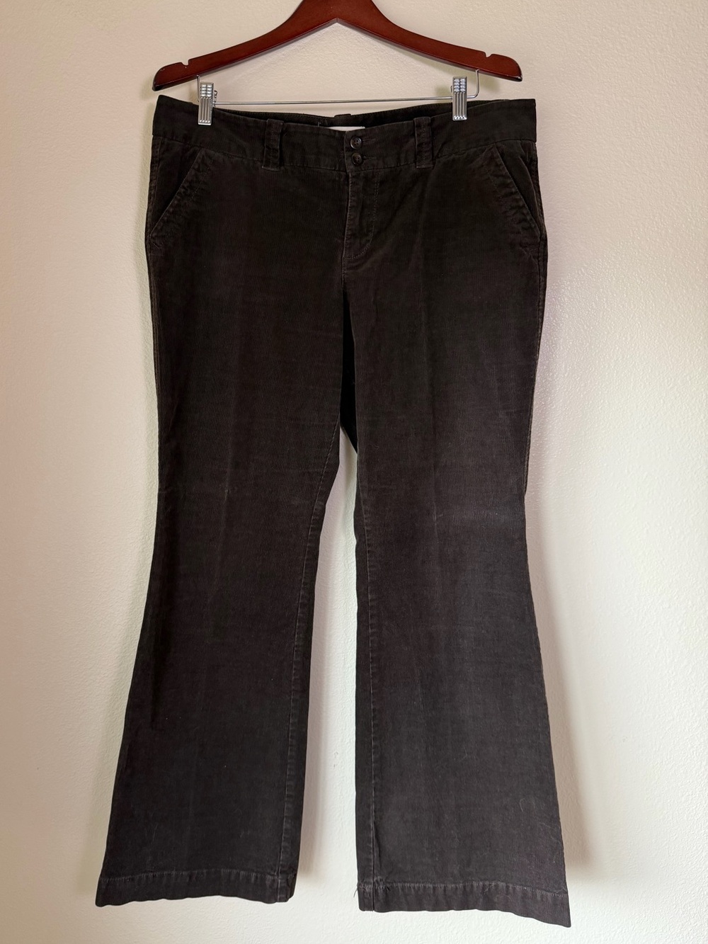 Vintage Y2K Lowrise Wide Leg Corduroy Pants, Size 14, Old Navy